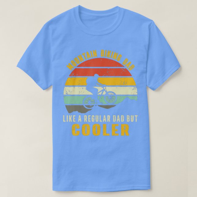 Camiseta papá de ciclismo de montaña como un padre común pe (Diseño del anverso)