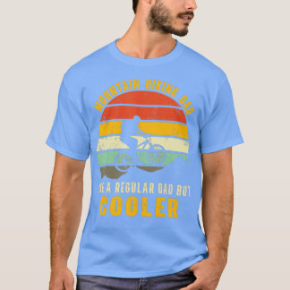 Camiseta papá de ciclismo de montaña como un padre común pe