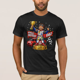 Camiseta Papá de Coche de Carreras Regalo del Día del Padre