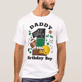 Camiseta Papá de cumpleaños del primer cumpleaños en el fút