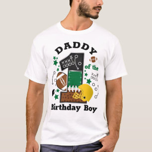 Camiseta Papá de cumpleaños del primer cumpleaños en el fút