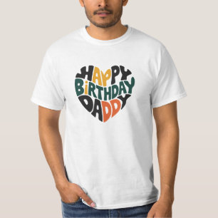 Camiseta papá de cumpleaños feliz