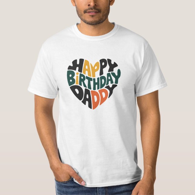 Camiseta papá de cumpleaños feliz (Anverso)