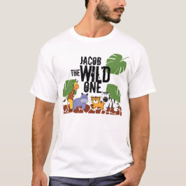 Camiseta Papá de cumpleaños Safari de WILD One