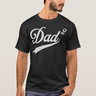 Camiseta Papá De Dos Al Cuadrado Vintage 2Da Vez