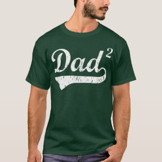Camiseta Papá de dos hijos al cuadrado de Funny para papá p