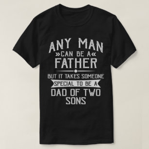 Camiseta Papá de dos hijos, regalo del Día del Padre para