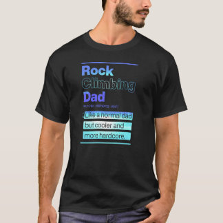 Camiseta Papá de escalada en roca como un papá normal pero 