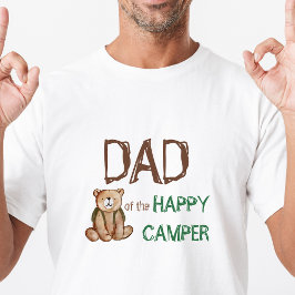 Camiseta Papá De Feliz Camper Fiesta De Primer Cumpleaños