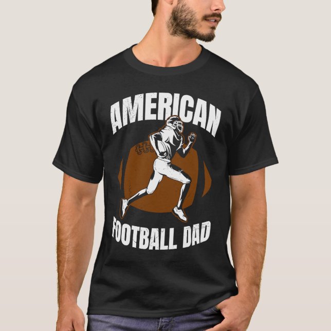 Camiseta Papá de fútbol americano Quaterback Kicker para ho (Anverso)