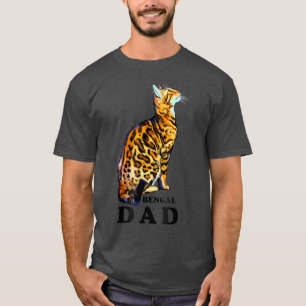Camiseta Papá de gato bengalí doméstico