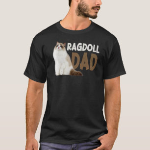 Camiseta Papá de gato Ragdoll divertido amantes dueños de g