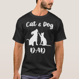 Camiseta Papá de gato y perro  Mascotas Amante de animales 