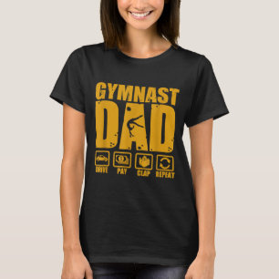 Camiseta Papá de gimnasia divertido conduce paga aplaude re