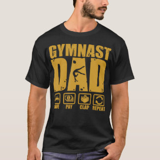 Camiseta Papá de Gimnasia Divertido Conduce Paga Aplaude Re