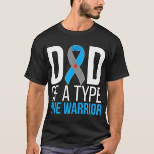 Camiseta Papá De Guerrero De La Diabetes Tipo 1, Guerrero D