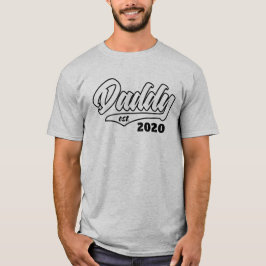 Camiseta Papá de guión de béisbol establecido en año