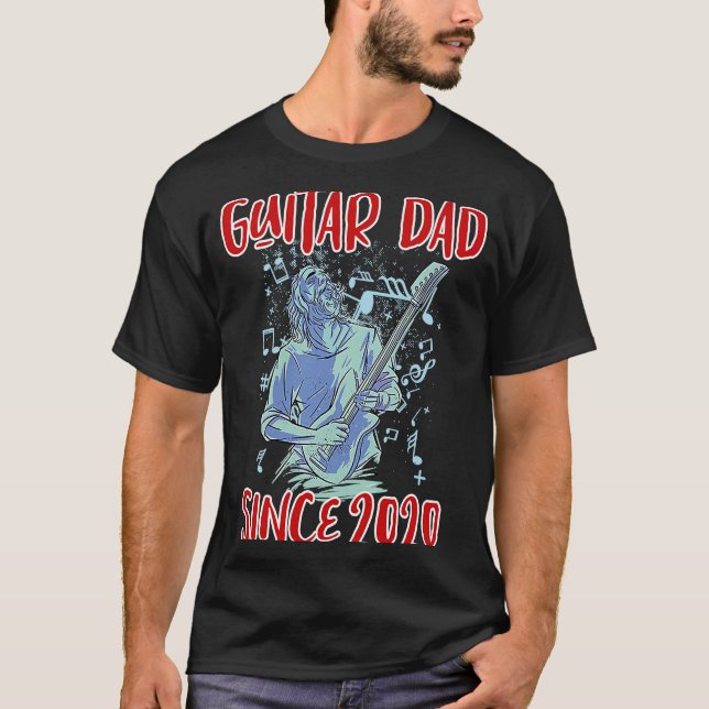 Camiseta Papá de guitarra desde 2020  1 (Anverso)