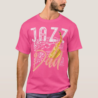 Camiseta Papá de jazz femenino - saxofón