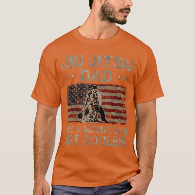 Camiseta Papá de Jiu Jitsu como un papá normal pero padres  (Anverso)