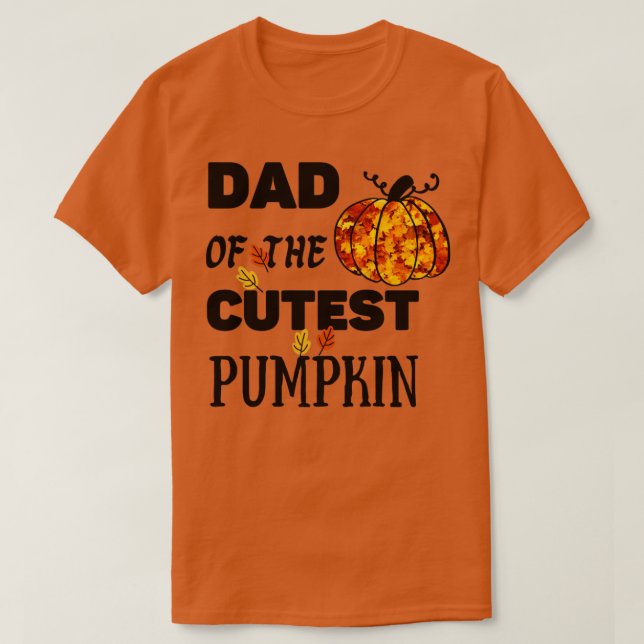 Camiseta Papá de la calabaza más guapa (Diseño del anverso)