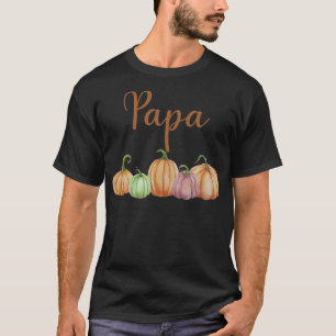Camiseta Papa de la calabaza pequeña Primera Bocina de cump
