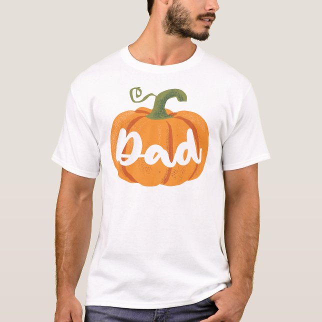 Camiseta Papá de la Calabaza Un Cumpleaños Familia (Anverso)