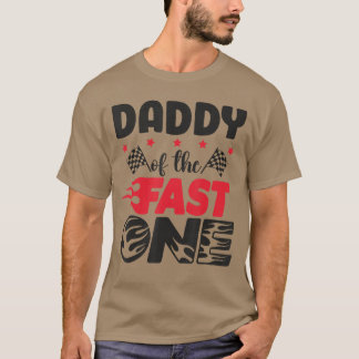 Camiseta Papá de la Carreras rápida papá primer cumpleaños