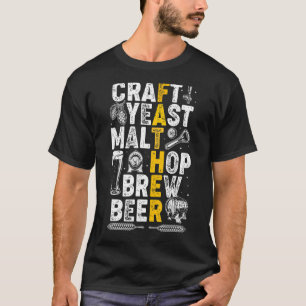 Camiseta Papá de la cerveza artesanal prepara el día del pa