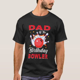 Camiseta Papá de la chica bolera Combinación familiar de bo