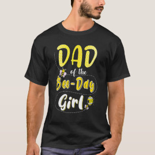 Camiseta Papá De La Chica De Abejas Hive Fiesta Cumpleaños