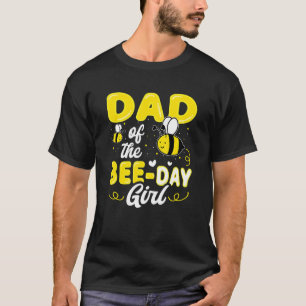 Camiseta Papá De La Chica Del Día De La Abeja Hive Fiesta P