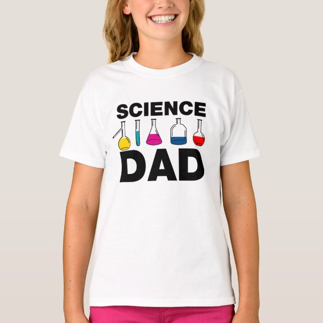 Camiseta Papá de la ciencia (Anverso)