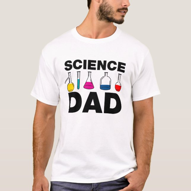 Camiseta Papá de la ciencia (Anverso)
