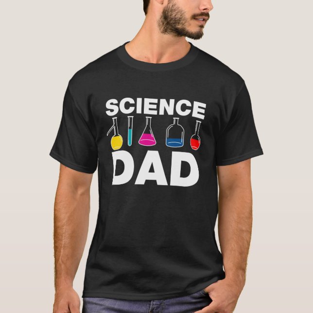 Camiseta Papá de la ciencia (Anverso)