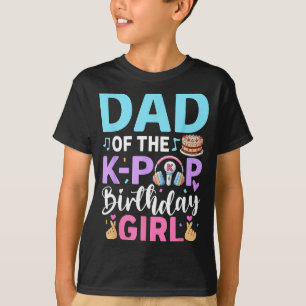 Camiseta Papá de la cumpleañera de k-pop