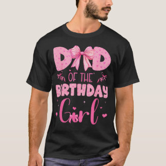 Camiseta Papá De La Cumpleañera Familia Coqueta Rosa