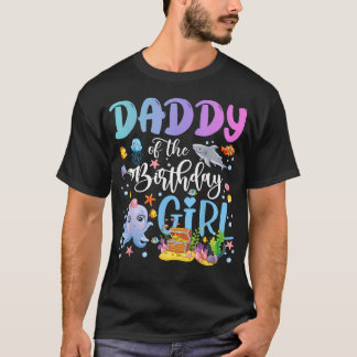 Camiseta Papa de la Cumpleañera Pez de Mar Océano