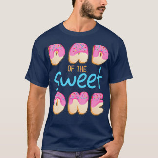Camiseta Papá de la dulce primera fiesta de cumpleaños