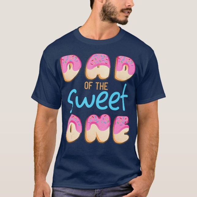 Camiseta Papá de la dulce primera fiesta de cumpleaños (Anverso)