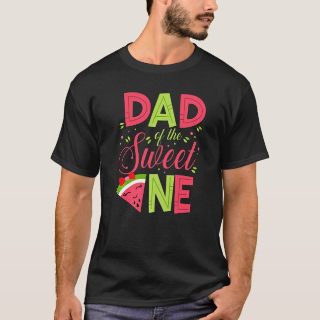 Camiseta Papá De La Dulce Una sandía Padre Papá Primero (Anverso)
