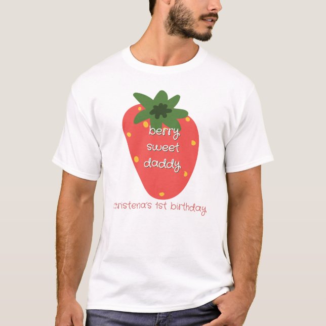 Camiseta Papá de la Dulce Uno de la Fruta (Anverso)
