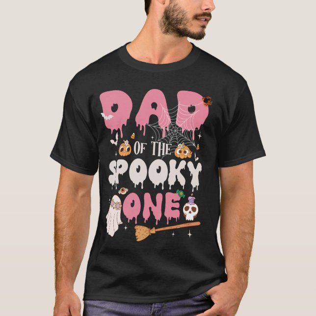 Camiseta Papá de la espeluznante Halloween de cumpleaños de (Anverso)