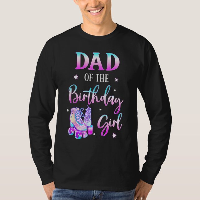 Camiseta Papá De La Familia Bday Del Chica De Cumpleaños (Anverso)