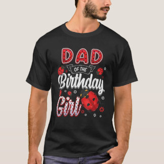 Camiseta Papá De La Familia Chica De Cumpleaños
