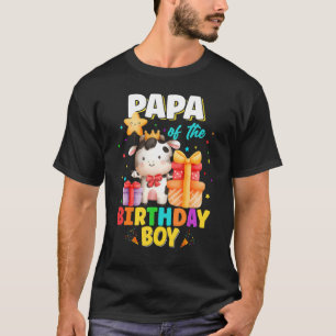Camiseta Papá De La Familia De Animales De Bola De Cumpleañ