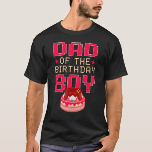 Camiseta Papá de la familia del niño cumpleaños Gamepad