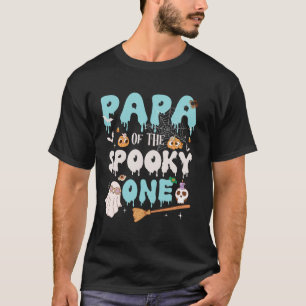 Camiseta Papá de la fantasmagórica Halloween de cumpleaños 