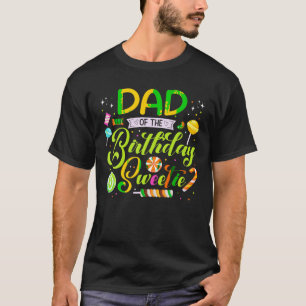 Camiseta Papá De La Fiesta De Cumpleaños De Los Dulces Cand