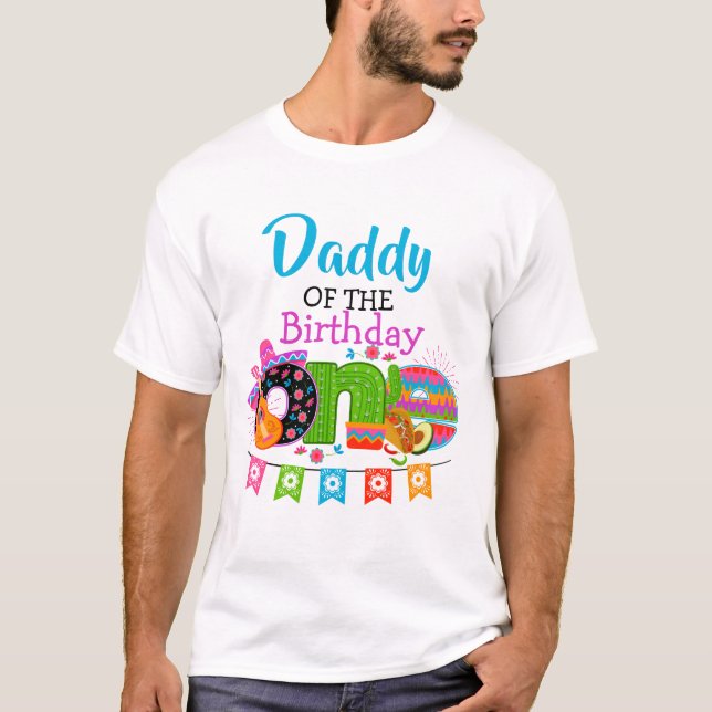 Camiseta Papá de la fiesta de cumpleaños | Fiesta de México (Anverso)